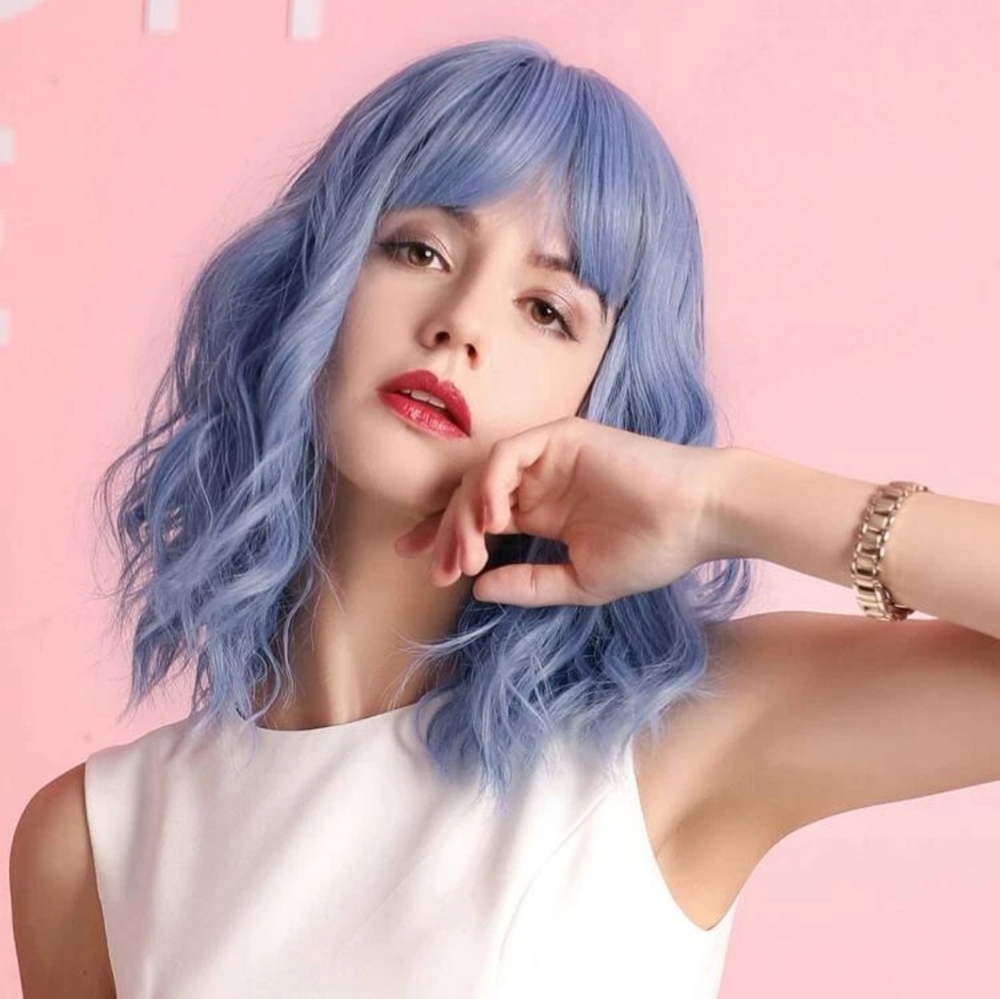 Sold out in stores beautiful blue purple wig